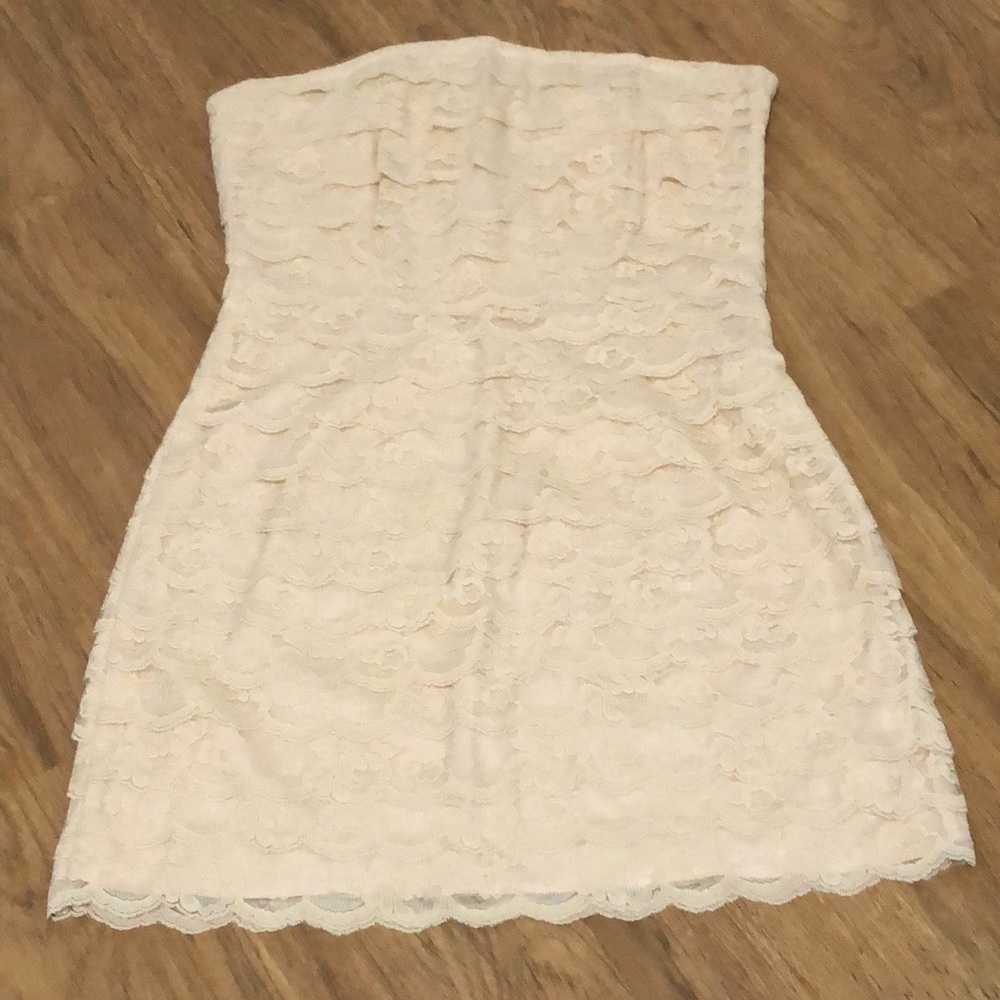 Cream wedding dress
